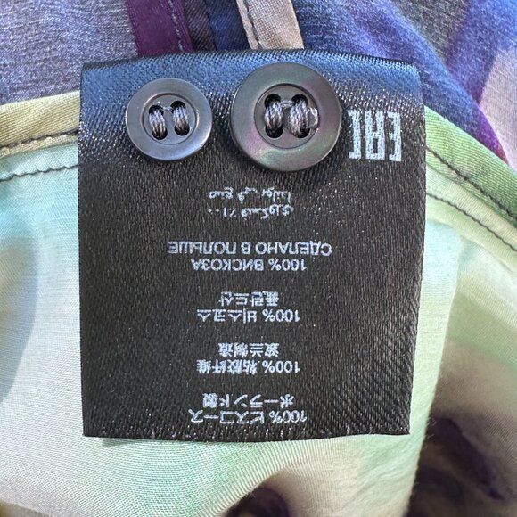 SOLD!  Dries Van Noten Blurred Tie Dye Shirtdress FR38/US6 - Picture 15 of 15